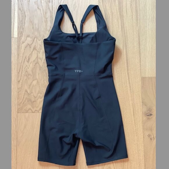 NWOT Abercrombie YPB Black sculptLUX Squareneck Onesie Sold Out Size Small - Picture 2 of 4